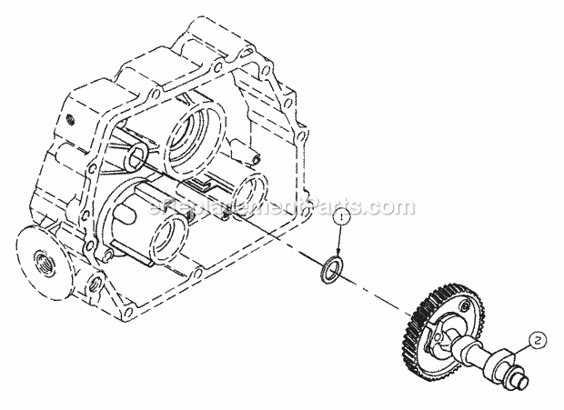Camshaft Diagram and Parts List for 2146 13A-224F100 Cub Cadet Lawn Tractor